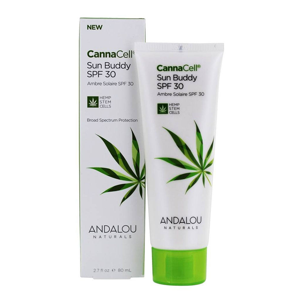 Andalou Naturals Cannacell Sun Buddy Facial SPF 30, 2.7 Oz